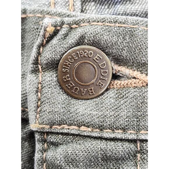 Vintage Eddie Bauer High Rise Relaxed Fit Tapered Leg Jeans Size 10 Green Denim - Picture 3 of 16